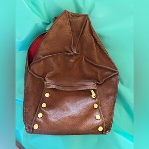 Hammitt Brown Backpack with Gold Details